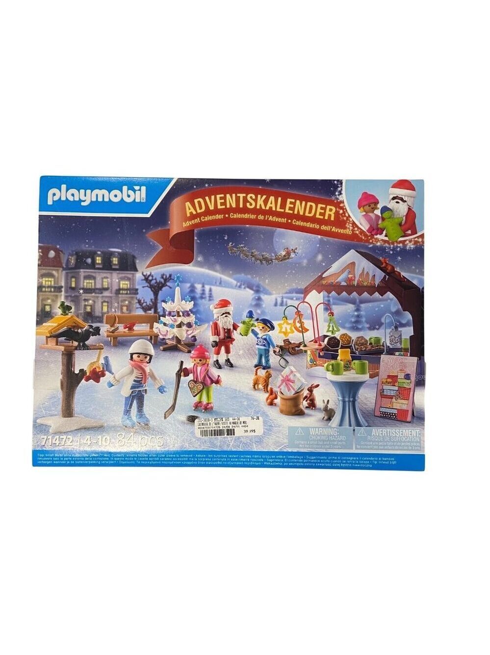 Playmobil 71472 Advent Calendar Christmas Market Santa Winter Scene NEW